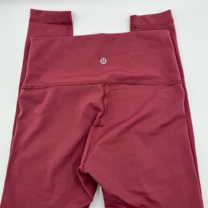 Lululemon Athletica Red Leggings